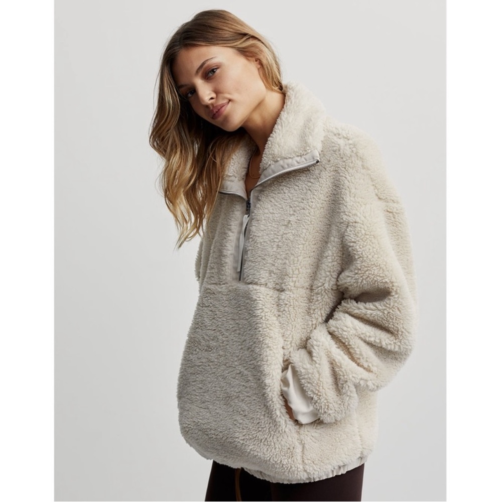 Varley Appleton Sherpa Half-Zip Pullover Jacket - image 5